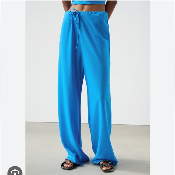 Zara Wide Leg Trousers Linen Style - Picture 10 of 10